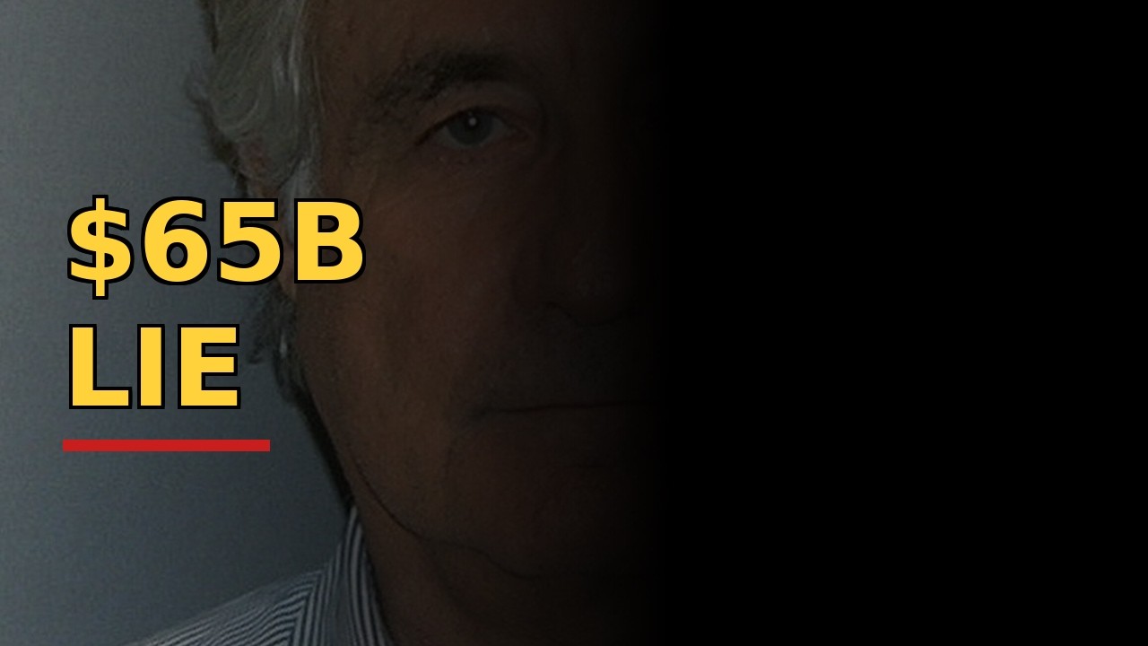 Bernie Madoff's Ponzi scheme, the biggest fraud in history, explained through an empty Wall Street office chair where $65 billion vanished